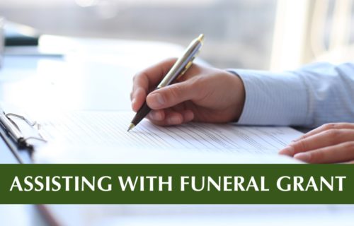 Assisting with Funeral Grant